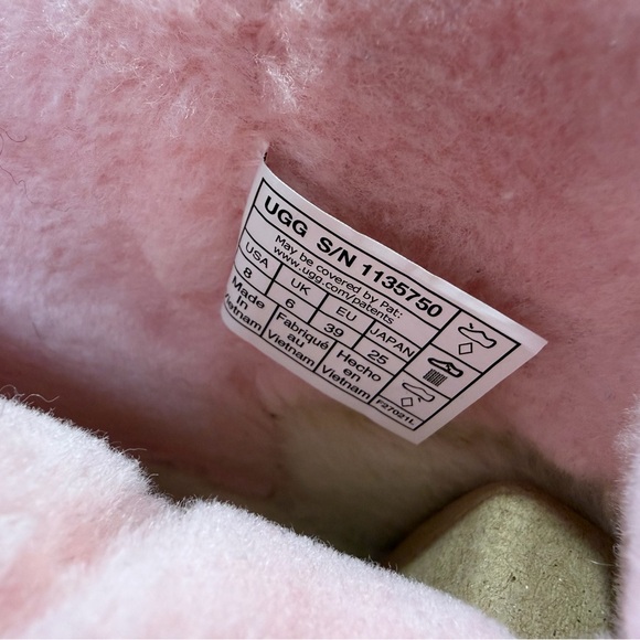 UGG Pink and Black Animal Print Boots - Picture 4 of 9